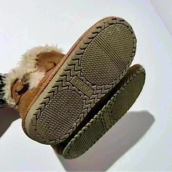 Girls Brown Faux Suede Boots - Picture 5 of 5